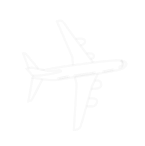 Decorative paper airplane icon