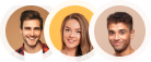 Happy traveler avatars